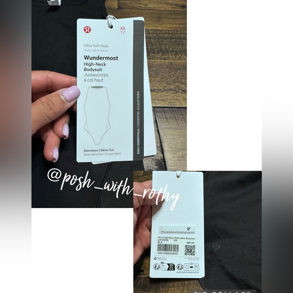 🍋 Lululemon Wundermost Ultra-Soft Nulu High-Neck Sleeveless Bodysuit, NWT - Picture 6 of 14